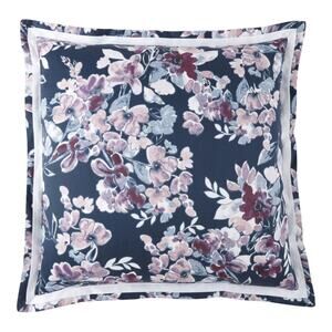 NEW Liz Claiborne Flora Floral Euro Pillow Sham in Blue (Size: 26" x 26")